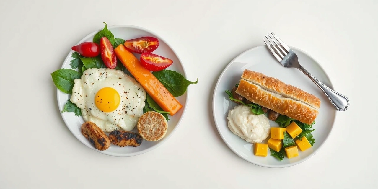 Visuell jämförelse av portionsstorlek